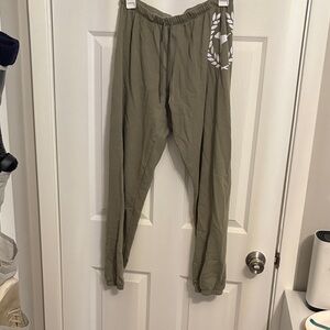 Olive Green Women’s Jogger Pants - Casual Drawstring Sweatpants